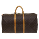 LOUIS VUITTON Monogram Keepall 55 Boston Bag M41424 LV Auth 124848-13
