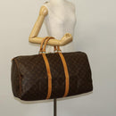 LOUIS VUITTON Monogram Keepall 55 Boston Bag M41424 LV Auth 124848-21