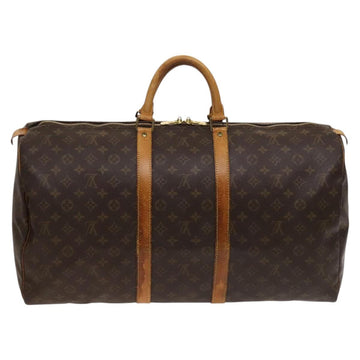 LOUIS VUITTON Monogram Keepall 55 Boston Bag M41424 LV Auth 124848 - 0