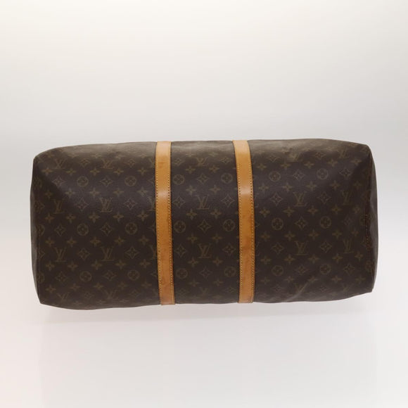 LOUIS VUITTON Monogram Keepall 55 Boston Bag M41424 LV Auth 124848