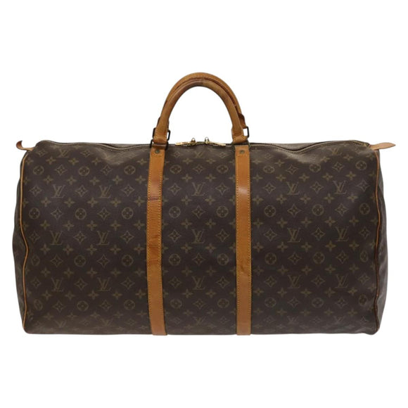 LOUIS VUITTON Monogram Keepall 60 Boston Bag M41422 LV Auth 124850