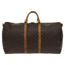 LOUIS VUITTON Monogram Keepall Bandouliere 60 Boston Bag M41412 LV Auth 124854-13