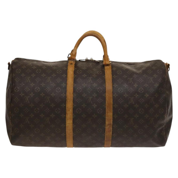 LOUIS VUITTON Monogram Keepall Bandouliere 60 Boston Bag M41412 LV Auth 124854