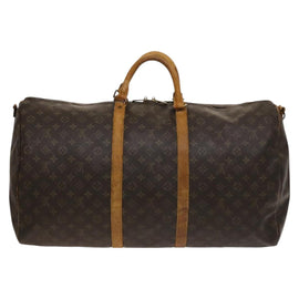 LOUIS VUITTON Monogram Keepall Bandouliere 60 Boston Bag M41412 LV Auth 124854 - 0