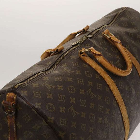 LOUIS VUITTON Monogram Keepall Bandouliere 60 Boston Bag M41412 LV Auth 124854