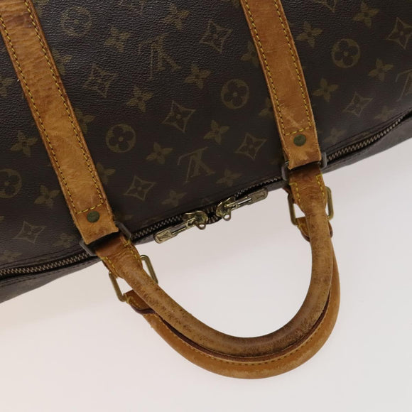 LOUIS VUITTON Monogram Keepall Bandouliere 60 Boston Bag M41412 LV Auth 124854