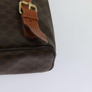 CELINE Macadam Canvas Backpack PVC Leather Brown Gold Auth 124859-16