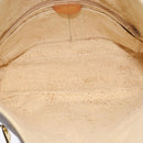 CELINE Macadam Canvas Backpack PVC Leather Brown Gold Auth 124859-11