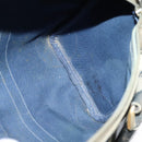 GUCCI GG Supreme Sherry Line Boston Bag PVC Navy Gold Red Auth 124861-17