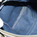 GUCCI GG Supreme Sherry Line Boston Bag PVC Navy Gold Red Auth 124861-18