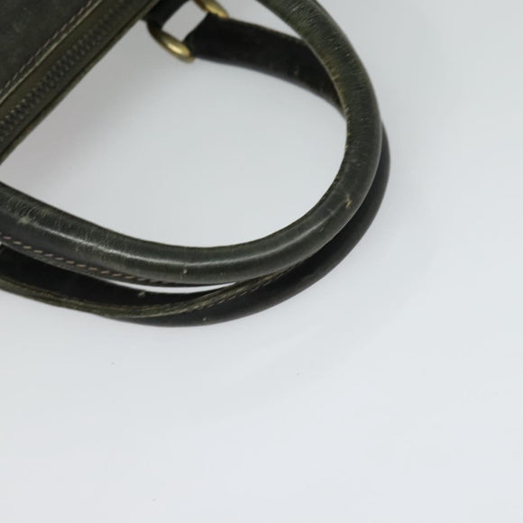 GUCCI GG Supreme Sherry Line Boston Bag PVC Navy Gold Red Auth 124861