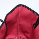 FENDI Zucchino Canvas Hand Bag Red Silver Auth 124864V-16