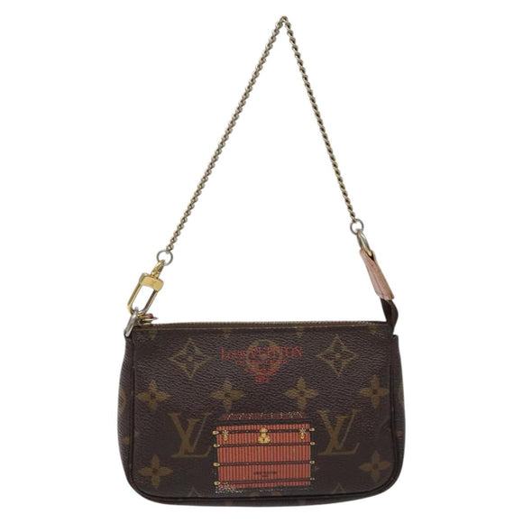 LOUIS VUITTON Monogram Trunk Mini Pochette Accessoires Pouch M60417 Auth 124875