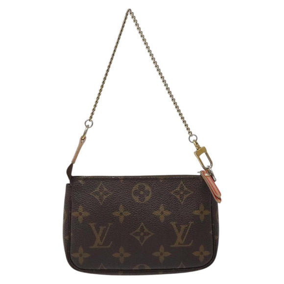 LOUIS VUITTON Monogram Trunk Mini Pochette Accessoires Pouch M60417 Auth 124875