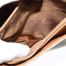 CELINE Macadam Canvas Shoulder Bag Beige Gold Auth 124879-11