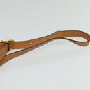 CELINE Macadam Canvas Shoulder Bag Beige Gold Auth 124879-14