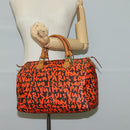 LOUIS VUITTON Monogram Graffiti Speedy 30 Hand Bag Orange M93705 Auth 124885V-23