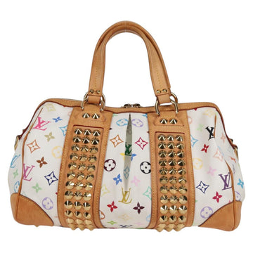 LOUIS VUITTON Monogram Multicolor Courtney MM Bag 2way White M45641 Auth 124887V - 0