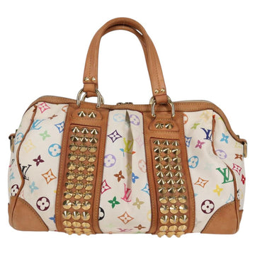LOUIS VUITTON Monogram Multicolor Courtney MM Bag 2way White M45641 Auth 124888 - 0