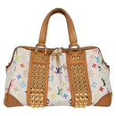 LOUIS VUITTON Monogram Multicolor Courtney MM Bag 2way White M45641 Auth 124889V-13