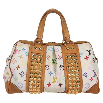 LOUIS VUITTON Monogram Multicolor Courtney MM Bag 2way White M45641 Auth 124889V - 0