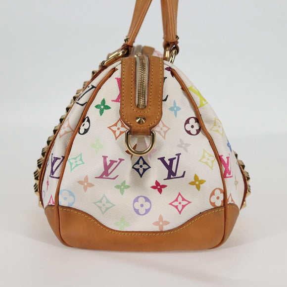 LOUIS VUITTON Monogram Multicolor Courtney MM Bag 2way White M45641 Auth 124889V