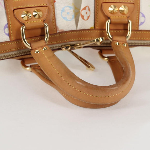 LOUIS VUITTON Monogram Multicolor Courtney MM Bag 2way White M45641 Auth 124889V