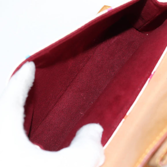 LOUIS VUITTON Multicolor Ribbon Pochette I Miss You Bag M92051 Auth 124891AV