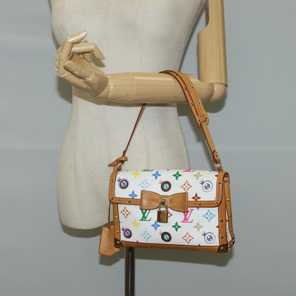 LOUIS VUITTON Multicolor Ribbon Pochette I Miss You Bag M92051 Auth 124891AV