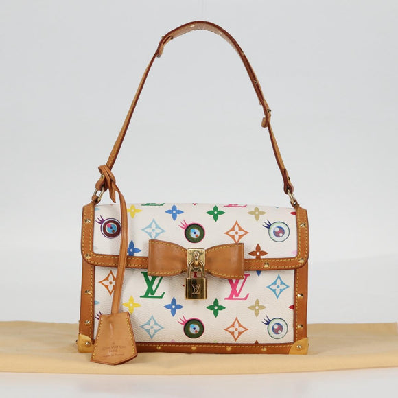 LOUIS VUITTON Multicolor Ribbon Pochette I Miss You Bag M92051 Auth 124891AV