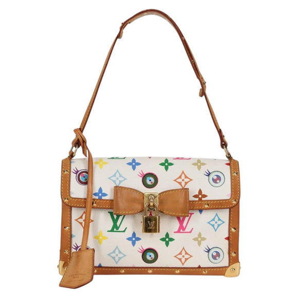LOUIS VUITTON Multicolor Ribbon Pochette I Miss You Bag M92051 Auth 124891AV