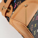 LOUIS VUITTON Monogram Multicolor Claudia Hand Bag Black M40194 LV Auth 124894SAV-12