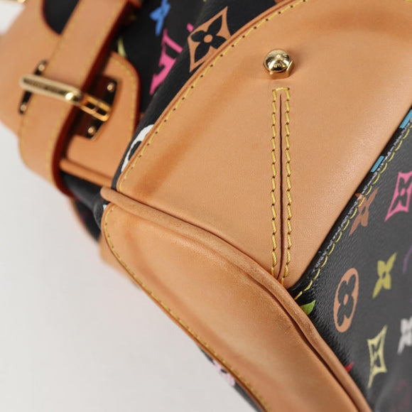 LOUIS VUITTON Monogram Multicolor Claudia Hand Bag Black M40194 LV Auth 124894SAV
