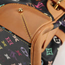 LOUIS VUITTON Monogram Multicolor Claudia Hand Bag Black M40194 LV Auth 124894SAV-13