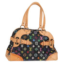 LOUIS VUITTON Monogram Multicolor Claudia Hand Bag Black M40194 LV Auth 124894SAV-1