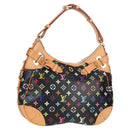 LOUIS VUITTON Monogram Multicolor Greta Shoulder Bag Black M40196 Auth 124895AV-1