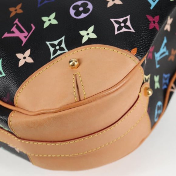 LOUIS VUITTON Monogram Multicolor Greta Shoulder Bag Black M40196 Auth 124895SAV