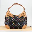 LOUIS VUITTON Monogram Multicolor Greta Shoulder Bag Black M40196 Auth 124895SAV-12