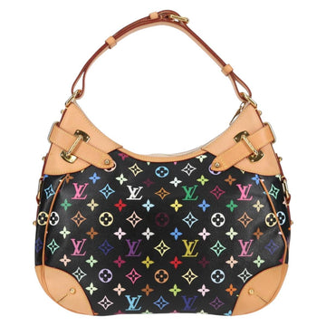 LOUIS VUITTON Monogram Multicolor Greta Shoulder Bag Black M40196 Auth 124895AV - 0