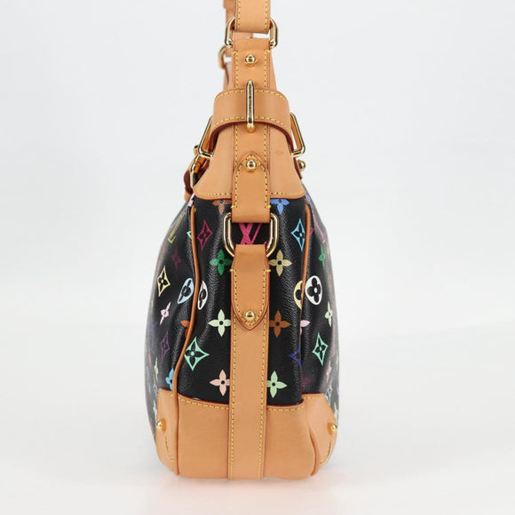 LOUIS VUITTON Monogram Multicolor Greta Shoulder Bag Black M40196 Auth 124895AV
