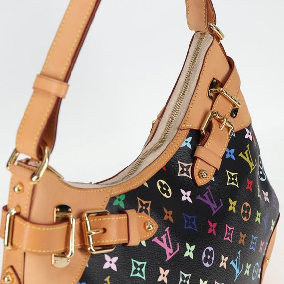 LOUIS VUITTON Monogram Multicolor Greta Shoulder Bag Black M40196 Auth 124895AV
