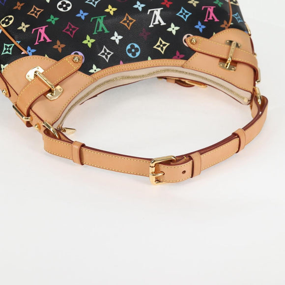 LOUIS VUITTON Monogram Multicolor Greta Shoulder Bag Black M40196 Auth 124895AV