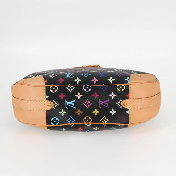 LOUIS VUITTON Monogram Multicolor Greta Shoulder Bag Black M40196 Auth 124895AV