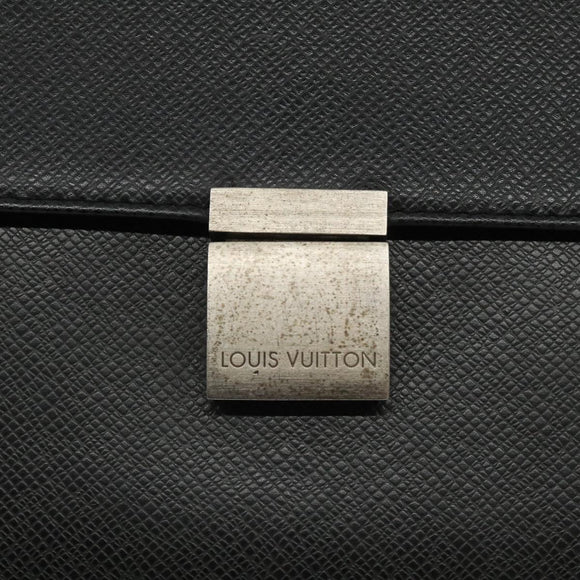 LOUIS VUITTON Taiga Selenga Clutch Bag Ardoise M30782 LV Auth 124910