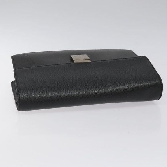 LOUIS VUITTON Taiga Selenga Clutch Bag Ardoise M30782 LV Auth 124910