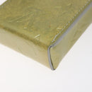 LOUIS VUITTON Monogram Vernis Green Cigarette Case Gris LV Auth 124911-15