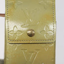 LOUIS VUITTON Monogram Vernis Green Cigarette Case Gris LV Auth 124911-17