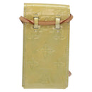 LOUIS VUITTON Monogram Vernis Green Cigarette Case Gris LV Auth 124911-2