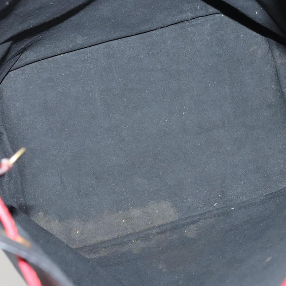 LOUIS VUITTON Epi Noe Shoulder Bag Bicolor Black Red M44017 LV Auth 124928