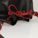 LOUIS VUITTON Epi Noe Shoulder Bag Bicolor Black Red M44017 LV Auth 124928-6